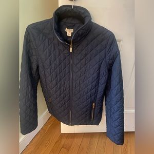 Woman’s classic JCrew navy quilted jacket